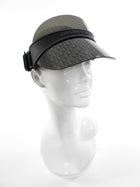 Christian Dior Black and Grey Mirrored Oblique Club Visor