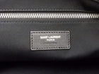 Saint Laurent Rive Gauche Black Raffia Large Overnight Travel Bag