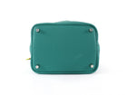 Hermes Picotin 18 Vert Verone Taurillon Clemence / Bleu Du Nord Swift Leather Bag