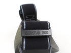 Christian Dior Black and Grey Mirrored Oblique Club Visor