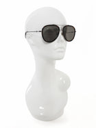 Gucci Brown Silver Tone Tortoise Shell and Metal Aviator Sunglasses GG0062S