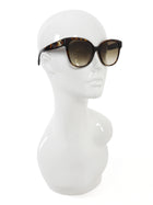 Celine Brown Rounded Cat EyeTortoise Havana Sunglasses CL40204F
