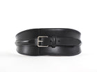 Alexander McQueen Black Leather Wide Waist Cincher Belt - 95 / 38
