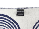 Hermes Casaque Vague Navy & Ivory Cashmere Fringe Scarf
