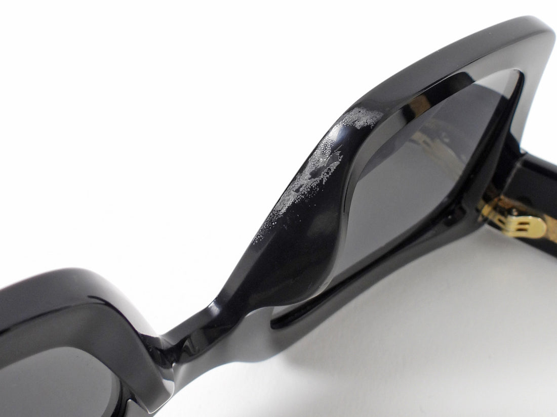Fendi Black Large Square Acetate Sunglasses