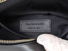 Saint Laurent Black and Natural Raffia Geometric Tassel Lou Camera Bag