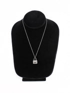 Hermes White Gold 18k White Gold Diamond Amulettes Constance Pendant Necklace