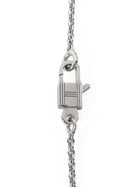 Hermes White Gold 18k White Gold Diamond Amulettes Constance Pendant Necklace
