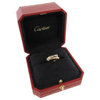 Cartier 18K Yellow White Rose Gold Trinity Tri-Colour Ring Small Model - US 5.5