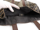 Fendi Zucca Brown Monogram Canvas Vertical Tote Bag
