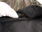 Fendi Zucca Brown Monogram Canvas Vertical Tote Bag