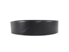 Versace Black Leather Wide Virtus V Logo Belt - 70 / 28