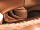Saint Laurent Rive Gauche Tan Leather and Raffia Large Tote Bag