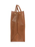 Saint Laurent Rive Gauche Tan Leather and Raffia Large Tote Bag