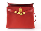 Hermes Red Rouge Casaque Togo Leather Kelly 28 Bag GHW 2022