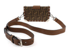 Fendi Brown Zucca Baguette 1974 Mini Trunk Bag