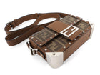 Fendi Brown Zucca Baguette 1974 Mini Trunk Bag
