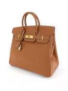 Hermès Vintage 1999 HAC Haut à Courroies Birkin 32 Gold Courchevel Leather Bag GHW