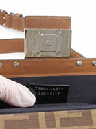 Fendi Brown Zucca Baguette 1974 Mini Trunk Bag