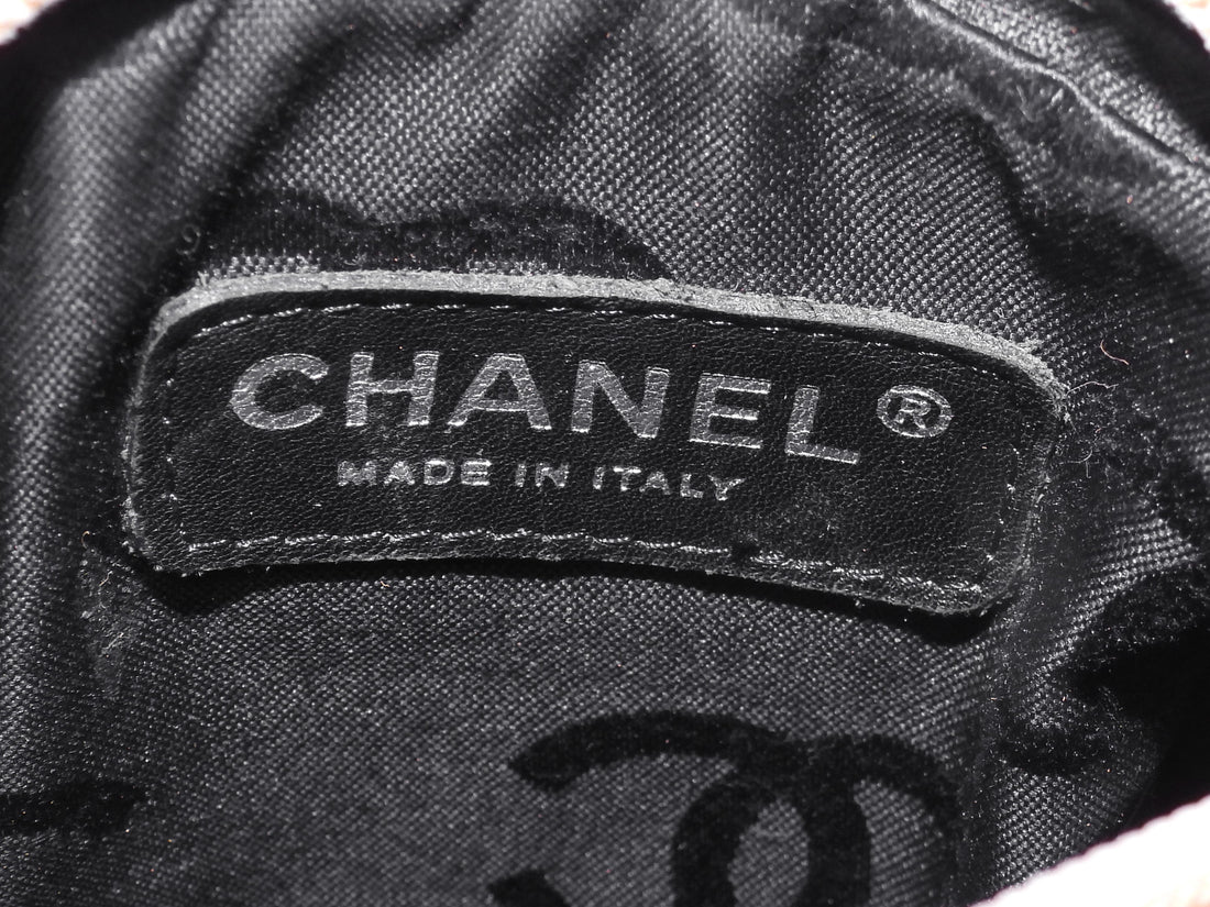 Chanel Beige Black Vintage 2002 Cambon CC Mini Crossbody Messenger Bag