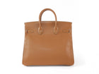 Hermès Vintage 1999 HAC Haut à Courroies Birkin 32 Gold Courchevel Leather Bag GHW