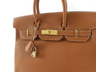Hermès Vintage 1999 HAC Haut à Courroies Birkin 32 Gold Courchevel Leather Bag GHW