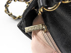 Chanel Black Caviar Leather Coco Curve Cuba Small Two Way Bag