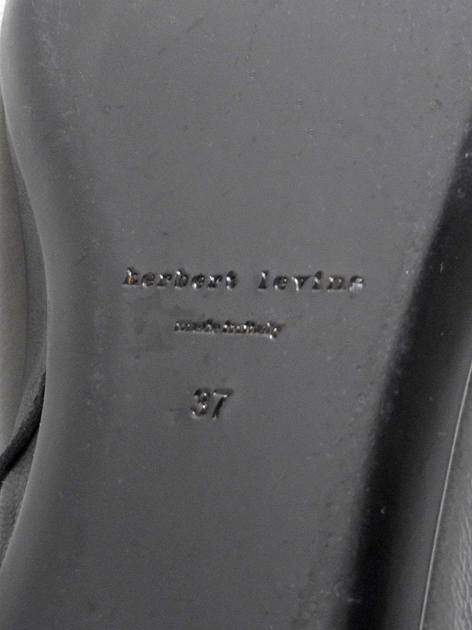 Herbert Levine All In Black Lambskin 30 Zip Ankle Boot - 37