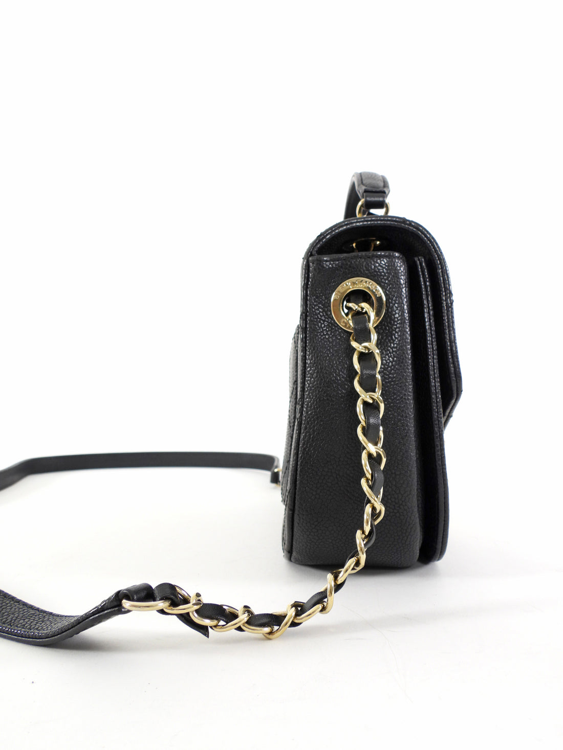 Chanel Black Caviar Leather Coco Curve Cuba Small Two Way Bag