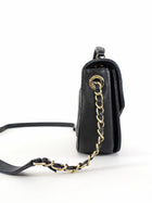 Chanel Black Caviar Leather Coco Curve Cuba Small Two Way Bag