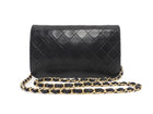 Chanel Black Vintage 1997 Quilted Leather Push Lock Classic Full Flap Bag GHW