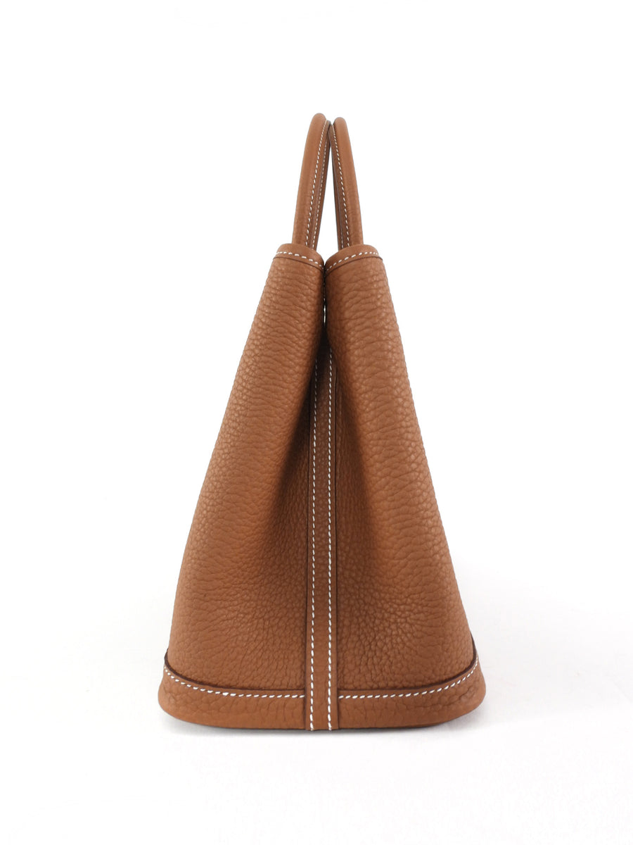 Hermes Garden Party 30 TPM Gold Negonda Leather Tote Bag 2025