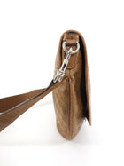 Gucci Caramel Brown Guccissima Leather Messenger Flap Bag