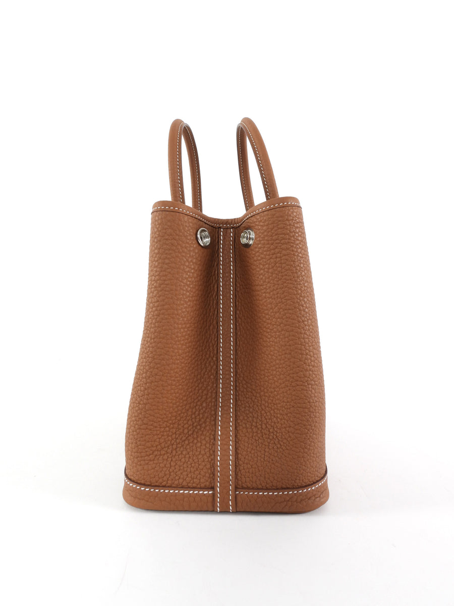 Hermes Garden Party 30 TPM Gold Negonda Leather Tote Bag 2025