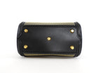 Alexander McQueen Gold Studded Black Leather Mini Heroine Top Handle Bag