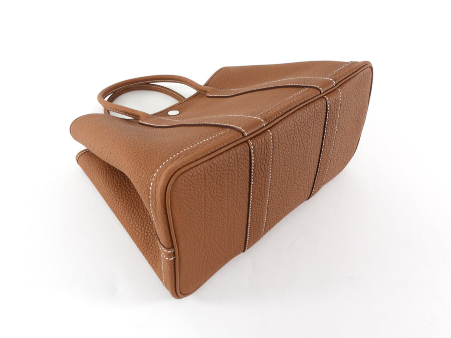 Hermes Garden Party 30 TPM Gold Negonda Leather Tote Bag 2025