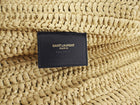 Saint Laurent Rive Gauche Woven Raffia Beach Large Tote Bag