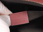 Gucci Brown Pink Monogram Coated Canvas Blooms Floral Cosmetic Zip Pouch Bag