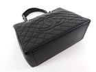 Chanel Black Caviar Leather GST Grand Shopping Tote Bag