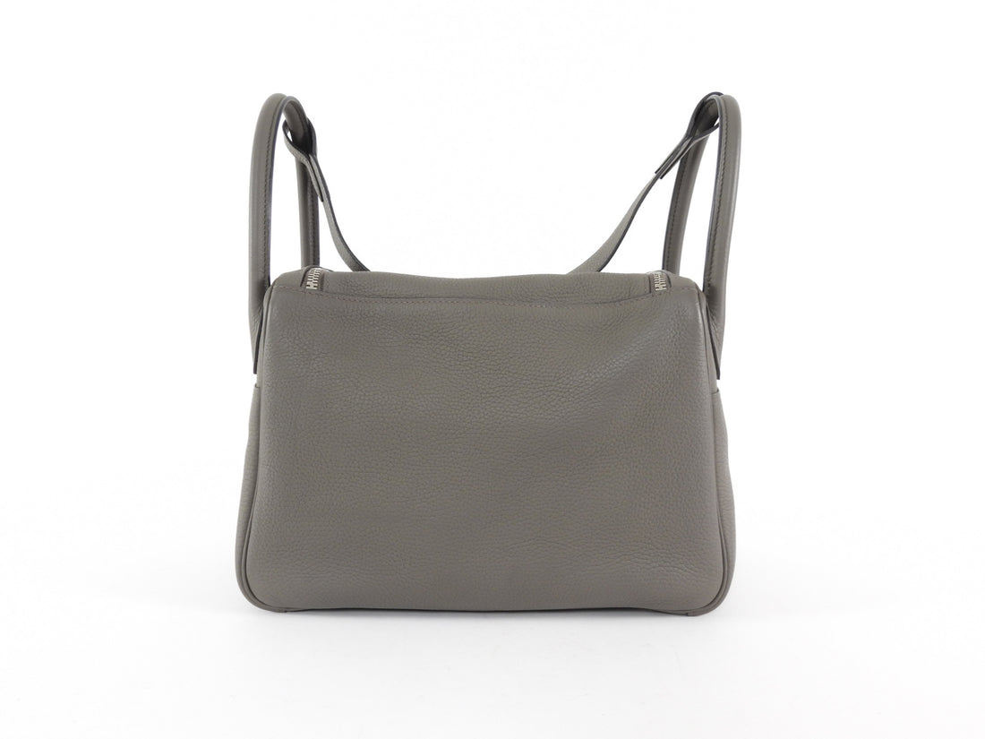 Hermes Etaine Clemence Leather Lindy 30 Two Way Bag 2020 PHW
