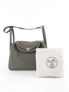 Hermes Etaine Clemence Leather Lindy 30 Two Way Bag 2020 PHW