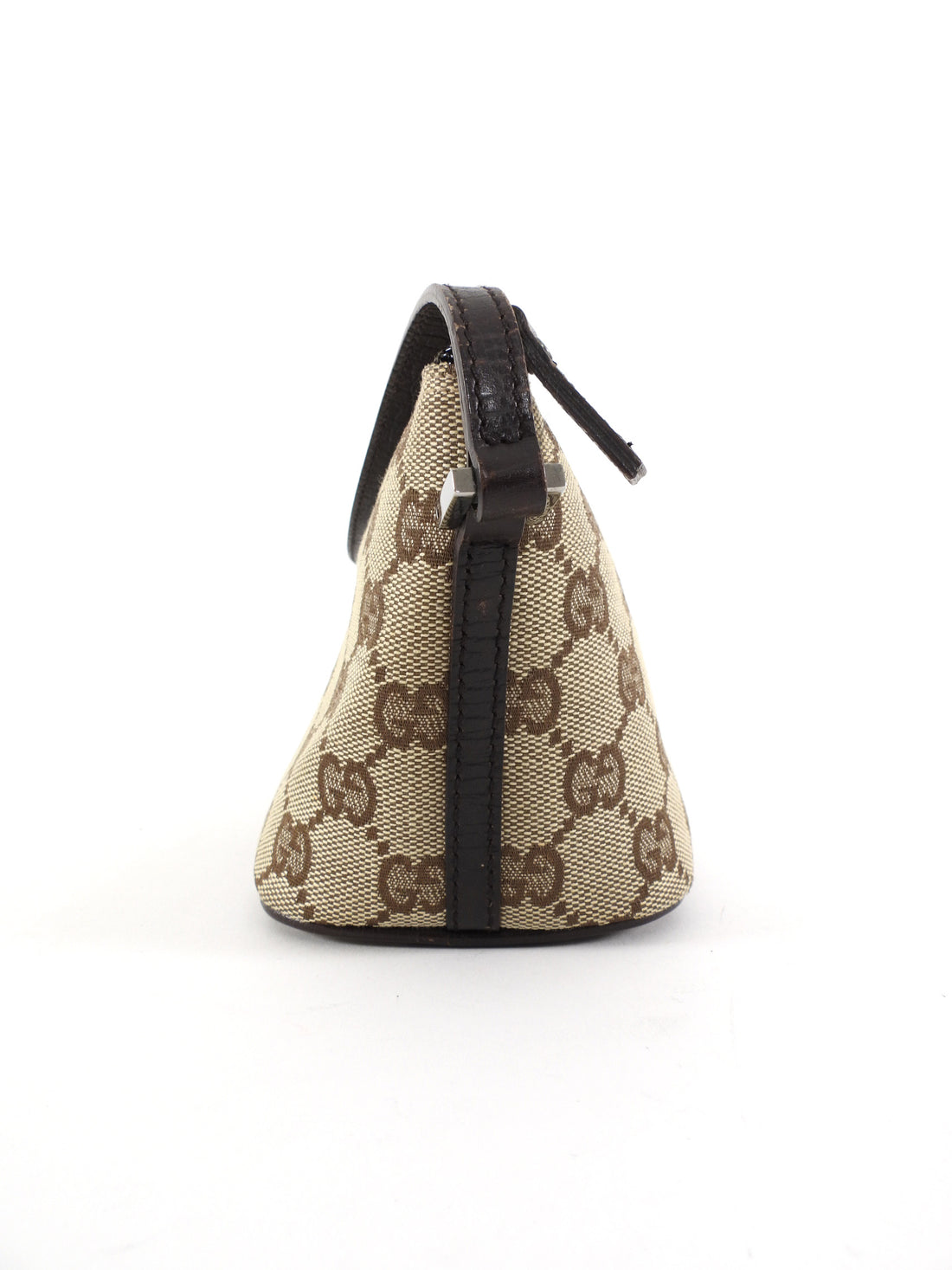 Gucci Brown Monogram Canvas Small Boat Bag