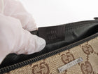 Gucci Brown Monogram Canvas Small Boat Bag