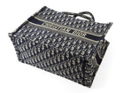 Dior Navy Blue Oblique Canvas Medium Book Tote Bag 2019