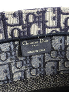 Dior Navy Blue Oblique Canvas Medium Book Tote Bag 2019