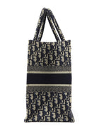 Dior Navy Blue Oblique Canvas Medium Book Tote Bag 2019