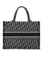 Dior Navy Blue Oblique Canvas Medium Book Tote Bag 2019