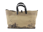 Dior Taupe Black Large Toujours Oblique Nylon Eiffel Tower Large Tote Bag