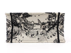 Dior Black Ivory Toile de Jouy Zodiac Canvas Small Book Tote Bag