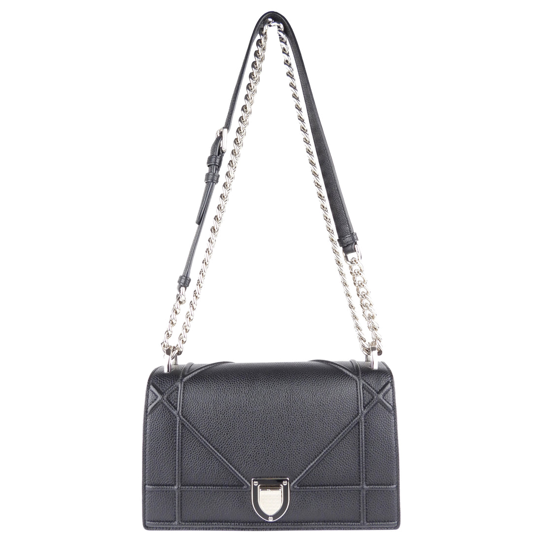 Diorama leather crossbody bag Dior Black in Leather - 35112474
